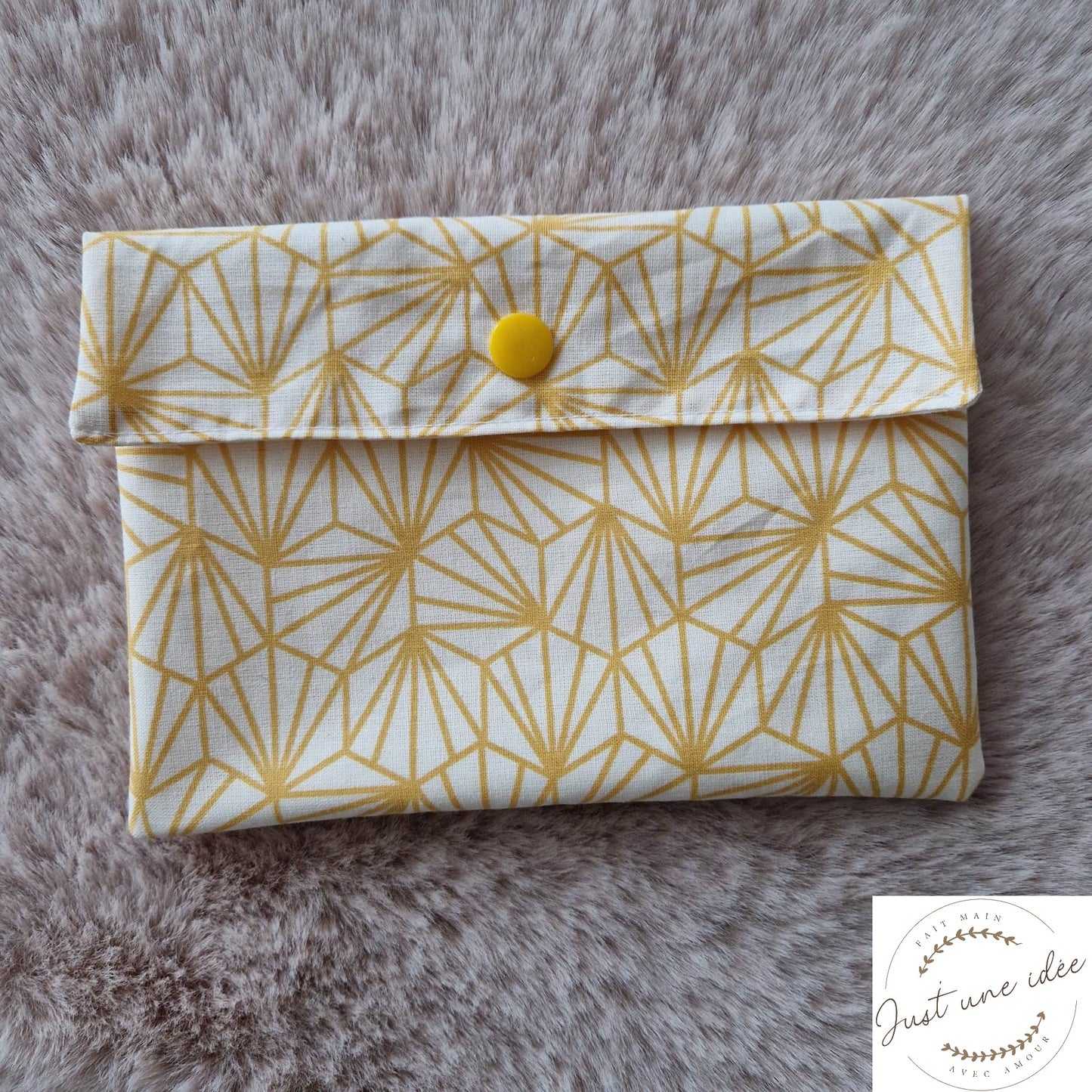 Collection soleil - pochette de rangement en coton multifonction polyvalente