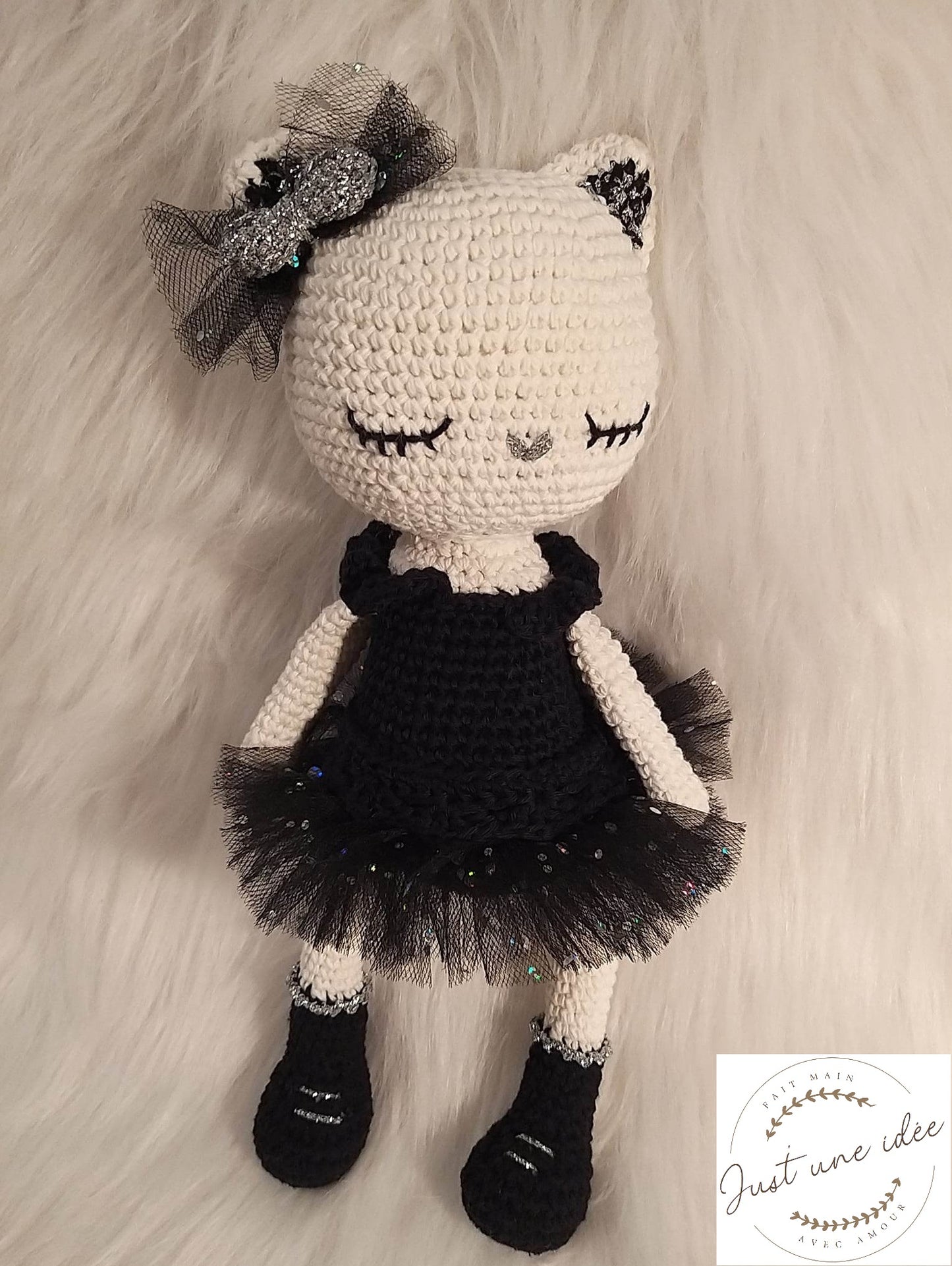 Chaton danseuse - doudou, peluche