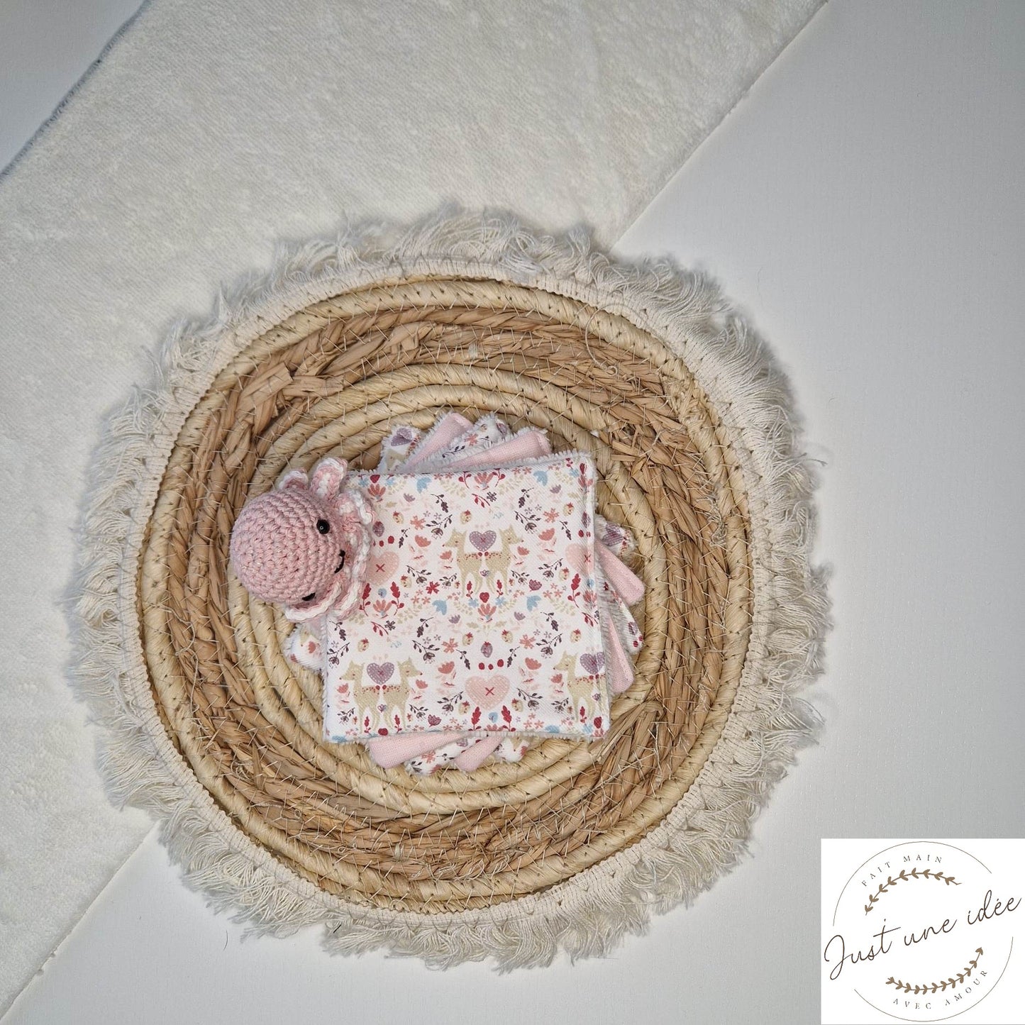 Collection biche - lingettes démaquillantes / débarbouillantes - zéro déchet