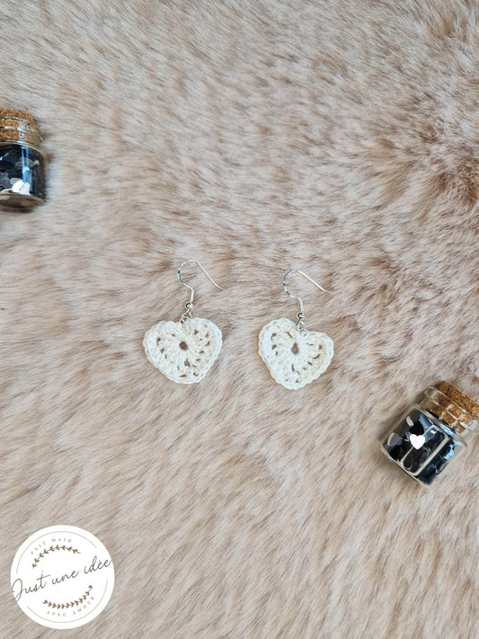 Boucles d'oreilles en coeur