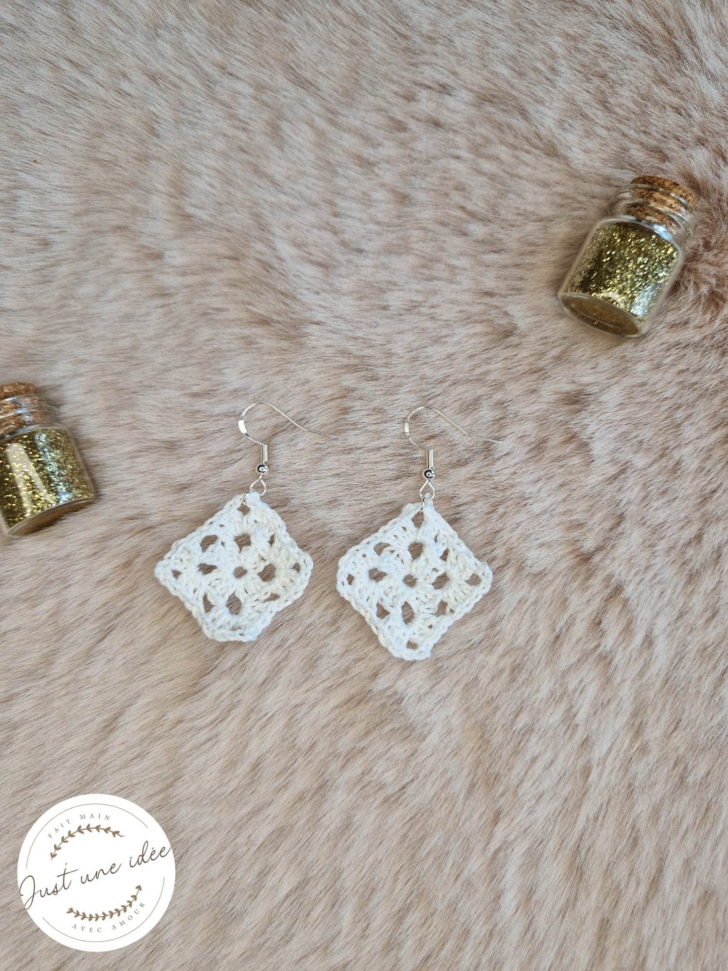 Boucles d'oreilles en losange