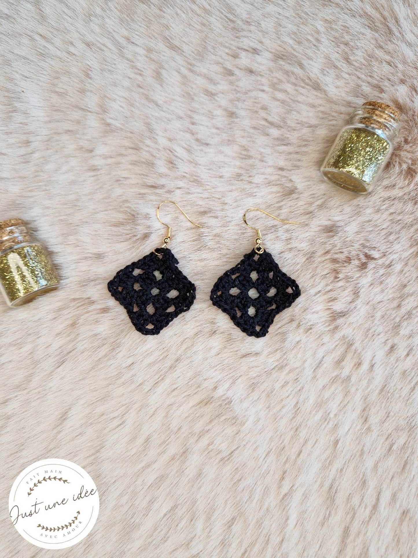 Boucles d'oreilles en losange