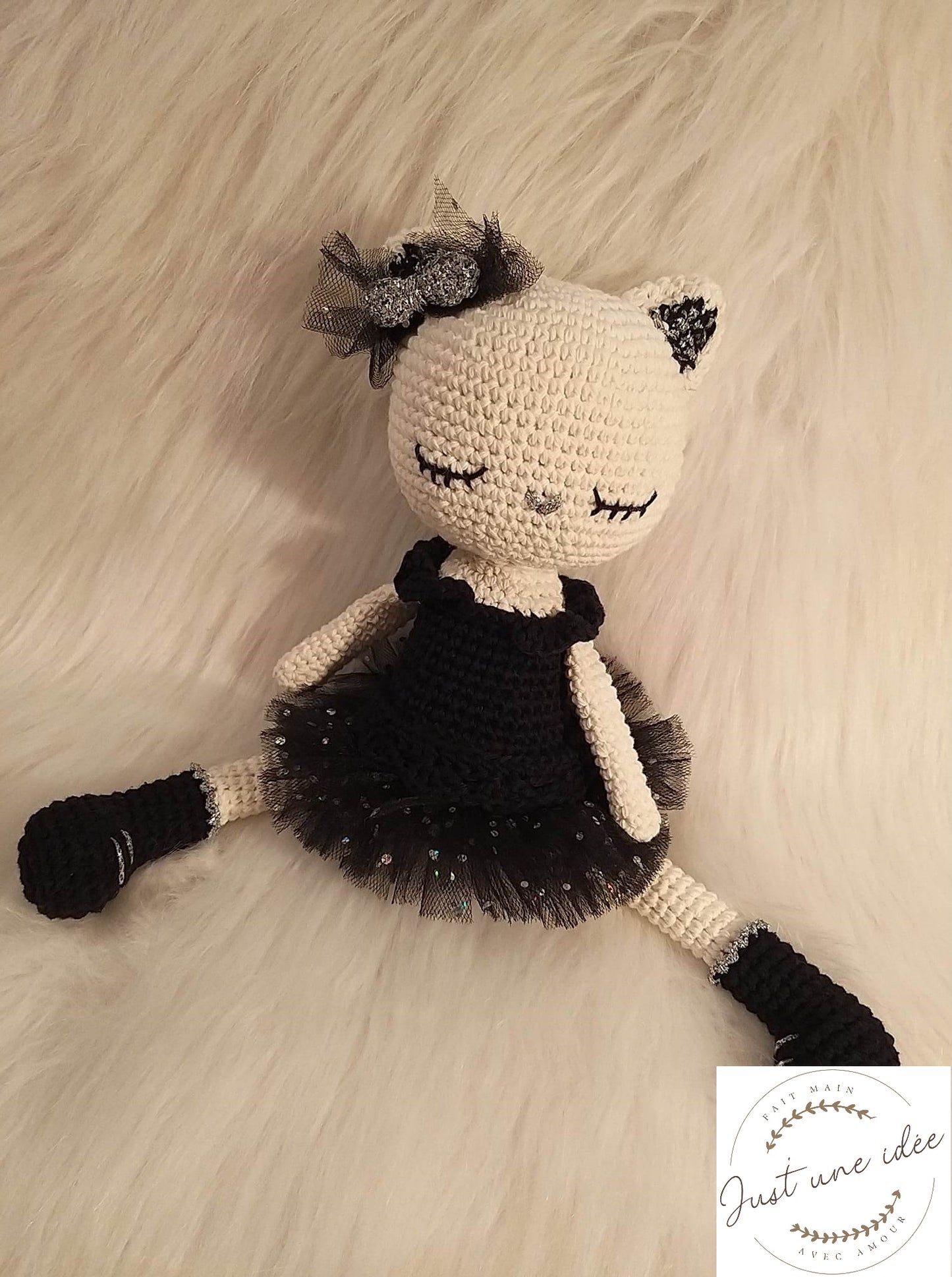 Chaton danseuse - doudou, peluche